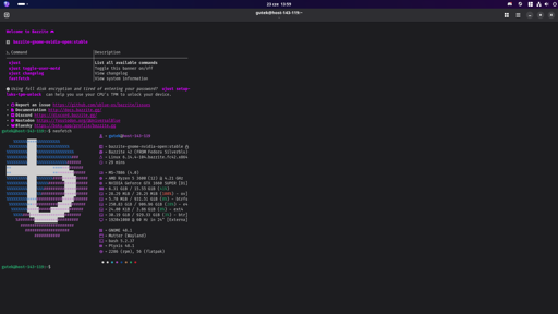 Screenshot of bazzite terminal running neofetch